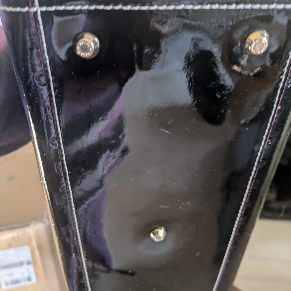 Arcadia Black Patent Leather With Python Sides. M… - image 3